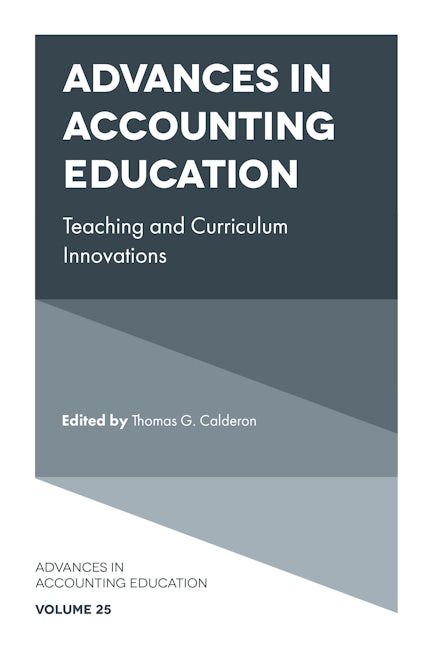 Book cover image for Advances in Accounting Education ISBN: 9781800717022